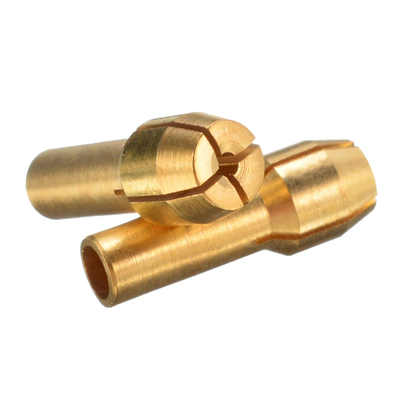 

10Pcs 0.5-3.2mm Mini Brass Drill Chuck Collet Bits 4.3mm Shank Rotary Power Tool Accessories