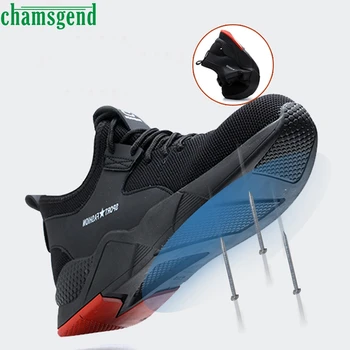 

CHAMSGEND Shoes Steel Toe Cap Safety Work Shoes Comfortable Running Sport Sneakers Breathable Shoes Sports Feminino Zapatos 09