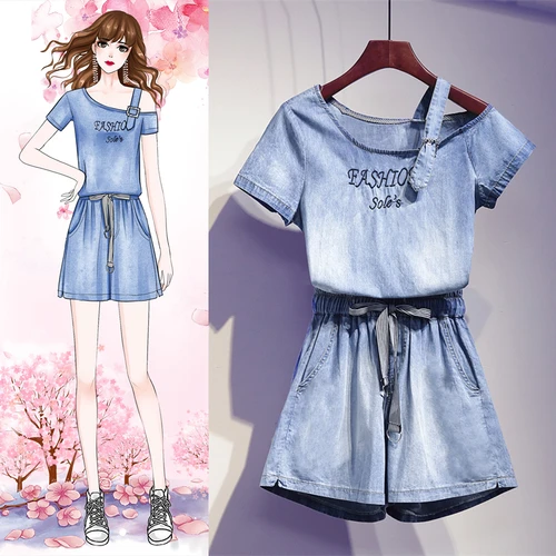 plus size jean suits