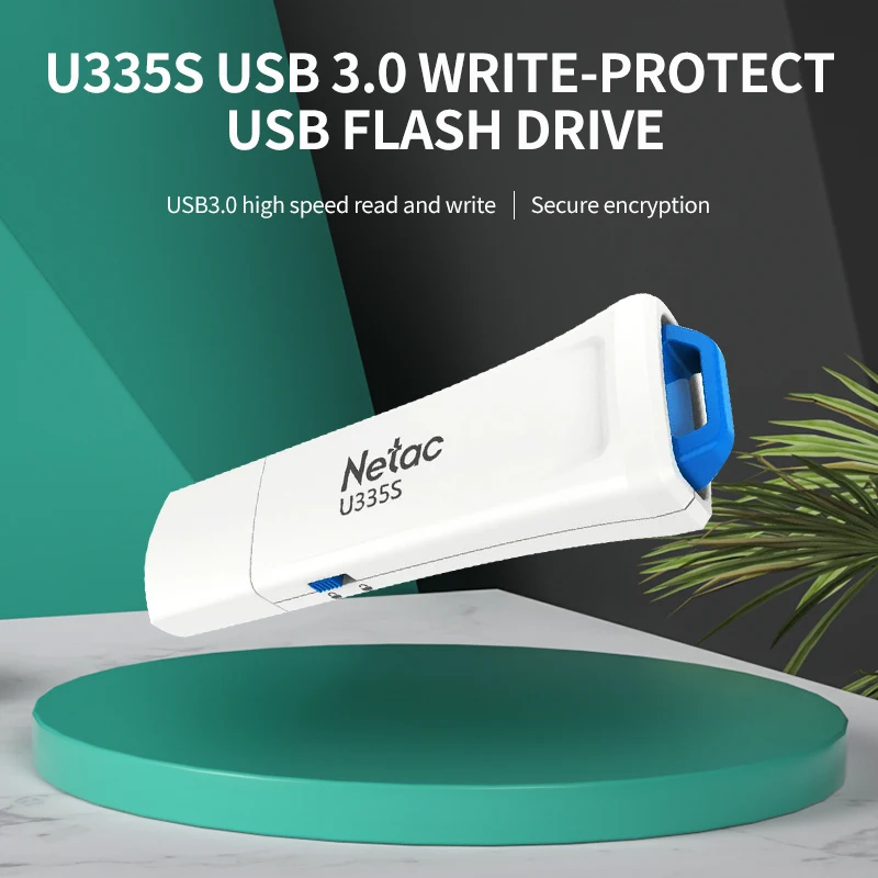 Netac U335S USB 3 0 защищенный от записи флеш накопитель белый 16 ГБ 32 64 Гб USB3.0 диск