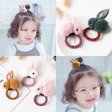 Детская повязка для волос из Южной Кореи; Милые очаровательные аксессуары для волос с кроликом; повязка для волос для девочек; Детский головной убор; повязка на голову для маленьких девочек