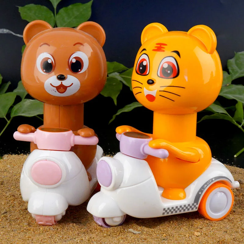 送料無料プッシュ型かわいいアヒル 犬 鹿 豚 虎プルバックのためのラブリーベビー パーティーの助け Aliexpress