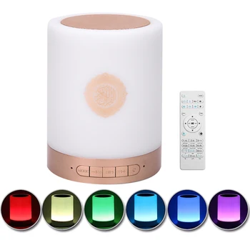 

Mini Bluetooth Speaker Portable Wirelessly Colorful LEDs Loudspeaker Quran Support MP3 FM TF Card Radio with Remote Control