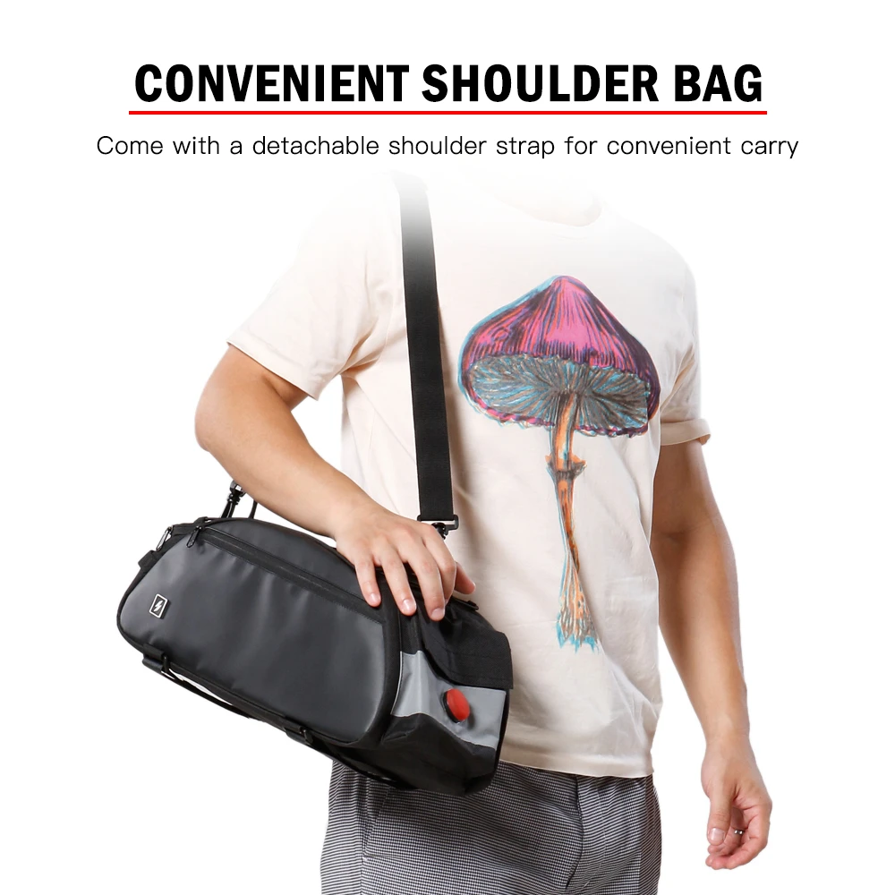 Discount 10L Bike Rack Bag Waterproof Cycling Bike Rear Seat Cargo Bag Bike Trunk Pack Shoulder Carry Bag with Taillight 1 Discount 10L Bike Rack Bag Waterproof Cycling Bike Rear Seat Cargo Bag Bike Trunk Pack Shoulder Carry Bag with Taillight 1