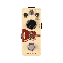 MOOER WoodVerb Acoustic Guitar Reverb/Mod/Filter Pedal choose 3 different effect types mooer spark reverb pedal three great sounding reverb modes guitar pedal