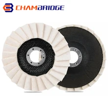 

125mm Felt Flap Disc Wool Abrasives 5" x 7/8" Arbor Buffing Polishing Wheel for Angle Grinder Polishing Discs 1/2/5/10Pcs