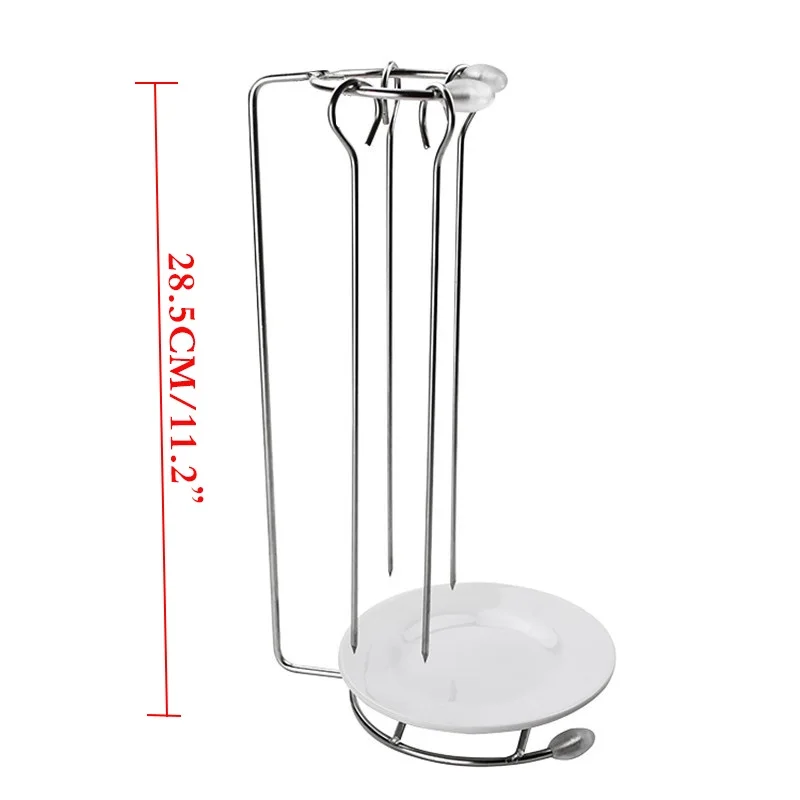 4pcs Stainless Steel BBQ Skewers with Grill Rack Holder set Kabob Barbecue Skewer Needle Grilling BBQ Accessories Kitchen Tools