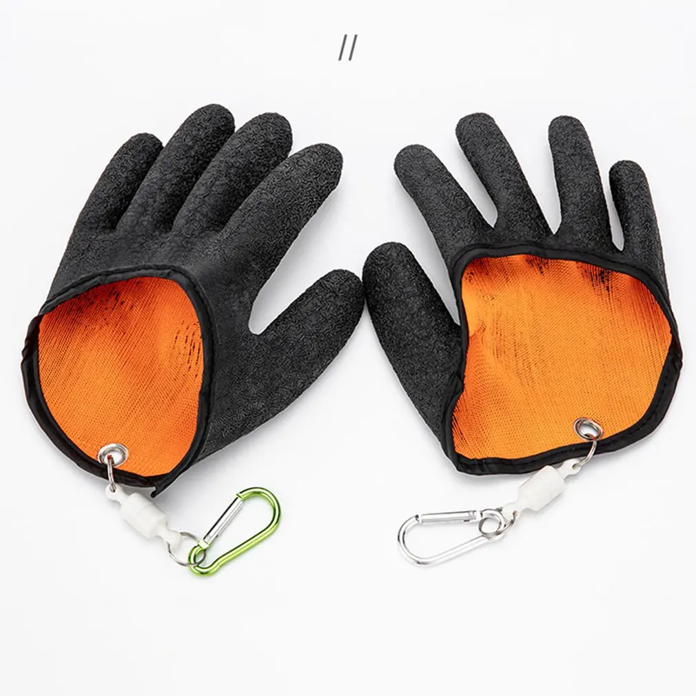 Противоскользящие латексные перчатки Catch Fish, противоскользящие водонепроницаемые специальные перчатки с прочной магнитной пряжкой