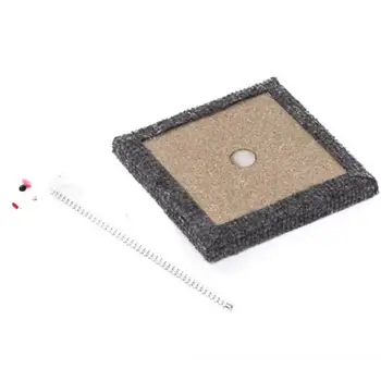 

Velvet Square Cat Scratch Disc With Plush Mice Toy Accessory Pet Playing Exercise Claw Grinding Toy Suitable For PetsOf All Size