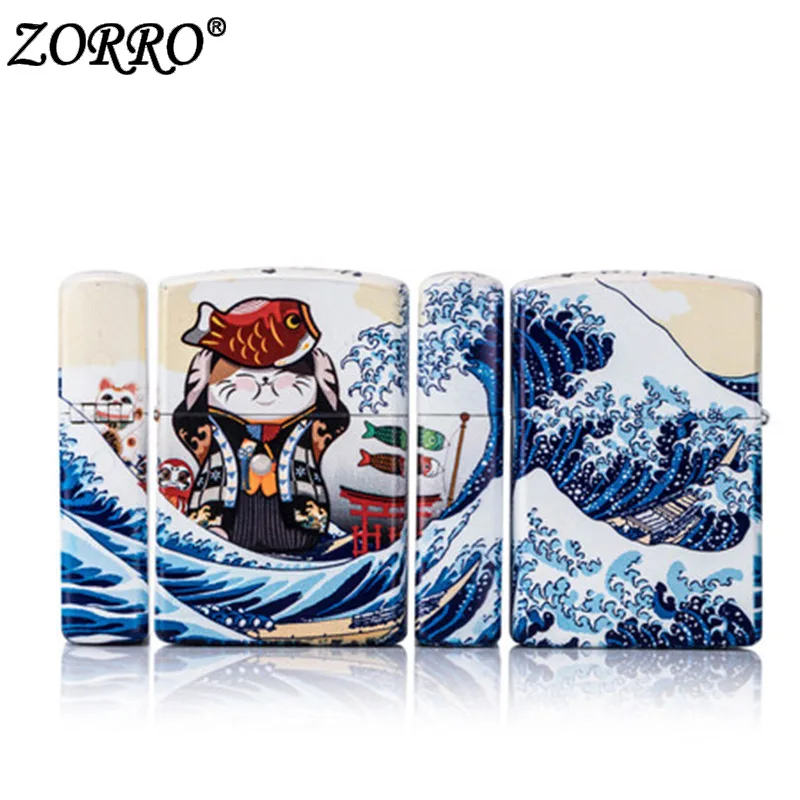 

Oil Petrol Lighter Cool Sigrate Flint Smoke Refillable Zorro Windproof Cute Birthday Gifts Dropship Suppliers