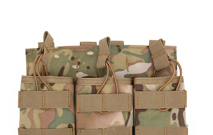Открытый картриджный мешочек тактический Molle подсумок двухслойный тройной пейнтбольное оборудование Охотничьи Аксессуары Универсальная сумка
