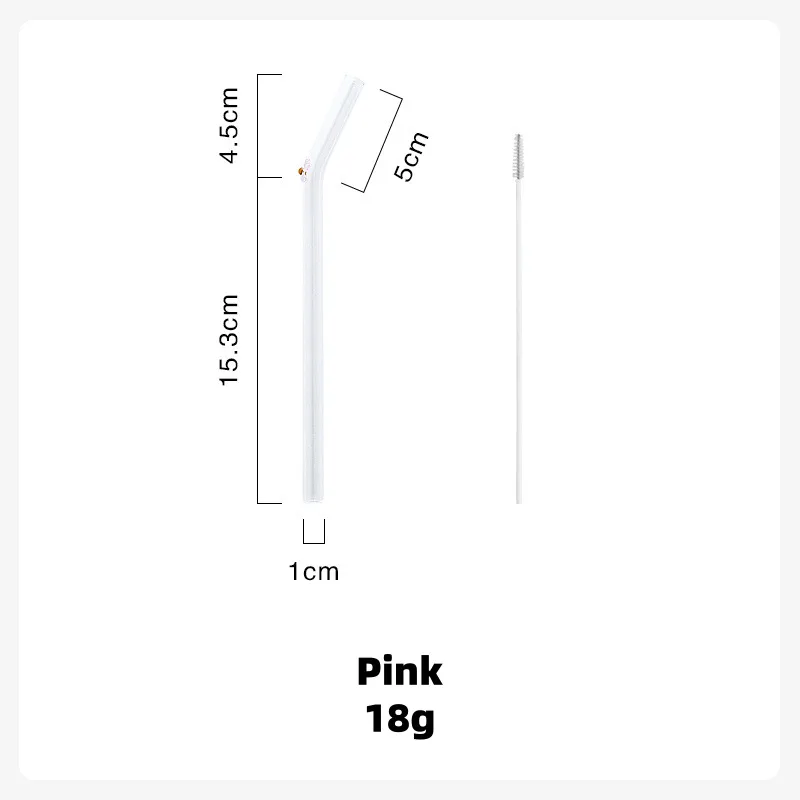 Pink Многоразовые трубочки устойчивые к коррозии металлические соломинки с длинной щетка для чистки молочных коктейлей замороженные напитки смузи пузырьковый чай - Цвет: Pink