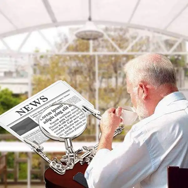 Magnifying Glass Tiny Crafts Sewing Hobby Jewelry Watch Cellphone Repair