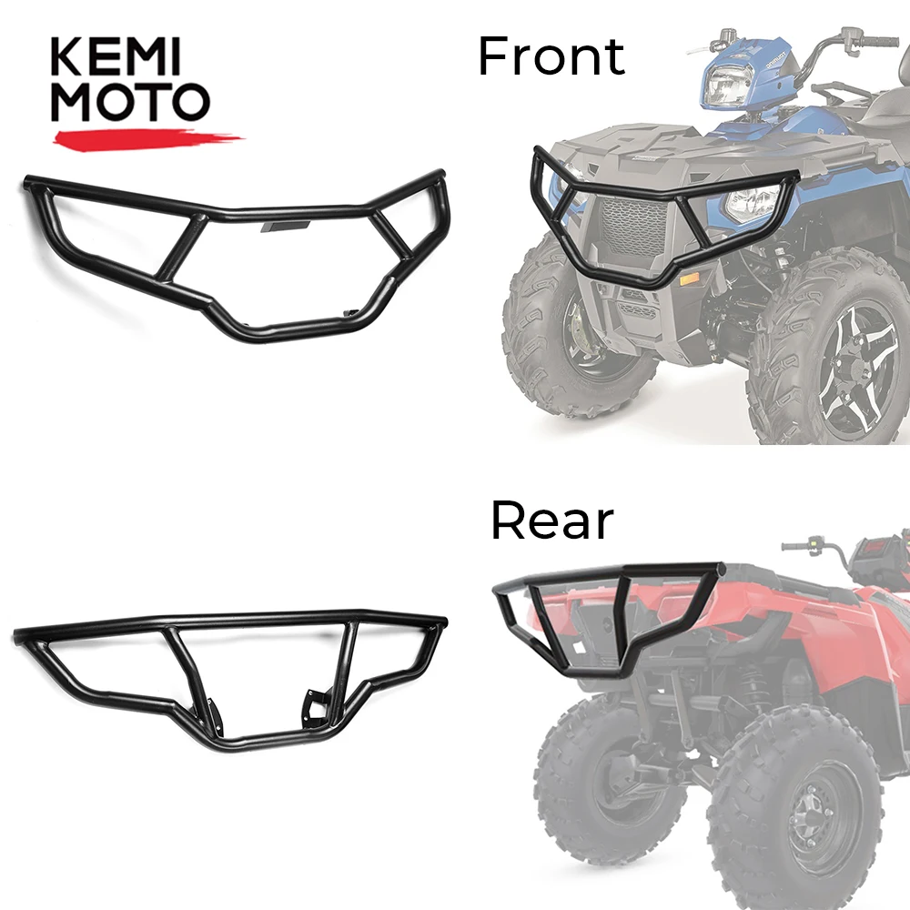 KEMIMOTO ATV Передняя и задняя щетка Защита бампера набор для Polaris Sportsman 570 450 H.O. Touring 570 SP& ETX-#2879715