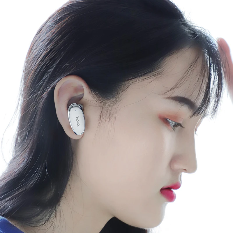 HOCO Mini Wireless Bluetooth Earphone Stereo Invisible in ear headphone with Mic Sports Running Earbuds for Samsung S20 iphone X