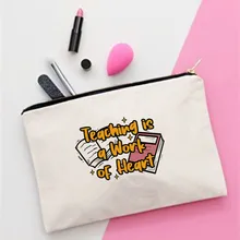 

Women Work of Heart Printed Make up bag Fashion Women Cosmetics Organizer Bag for Travel Colorful Storage Bag for Lady Bag