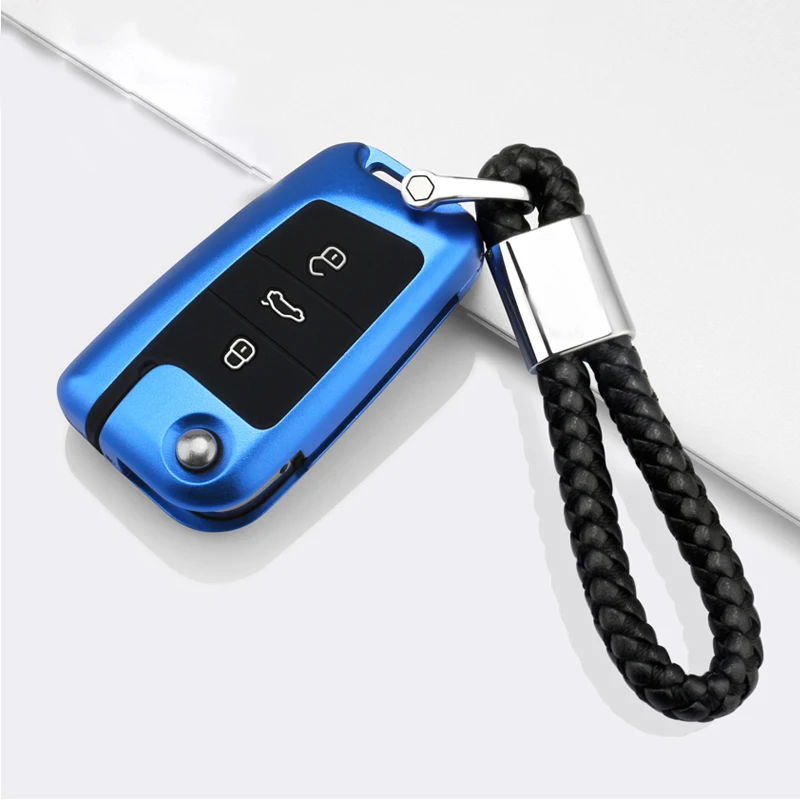 

Aluminium Alloy Car Key Case Cover For Volkswagen Lavida Plus New Sagitar Tayron Tiguan L Bora Teramont Golf 7 Lamando