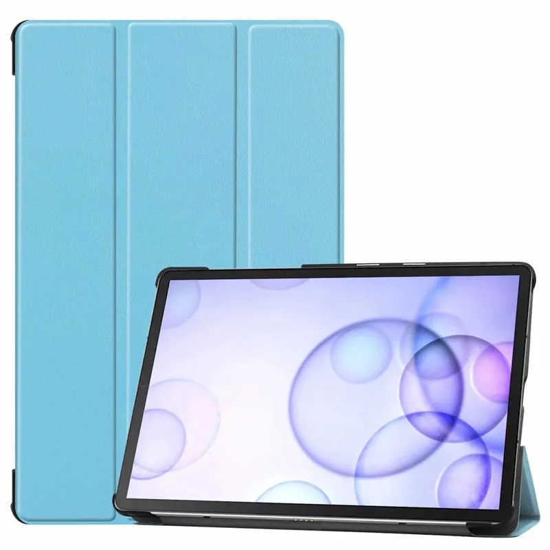 50 шт/партия для Samsung Galaxy Tab S6 10,5 чехол ультра тонкий умный корпус стоящий чехол для Galaxy Tab S6 10,5 дюймов SM-T860 планшет