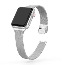 Mini Milanese strap For Apple Watch 5 band 44mm iWatch band 38mm Silm Stainless steel metal bracelet belt Apple watch 4 3 2 40mm