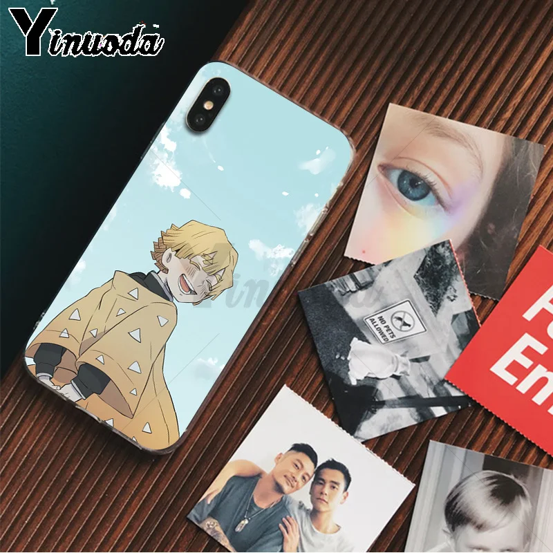 Yinuoda Demon Slayer Kimetsu no Yaiba Colorful Cute Phone Accessories Case for Apple iPhone 8 7 6 6S Plus X XS MAX 5 5S SE XR - Цвет: A16