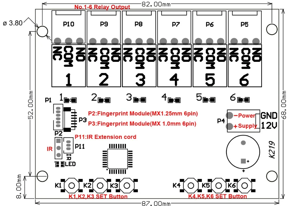 K219-A-IR circuit board