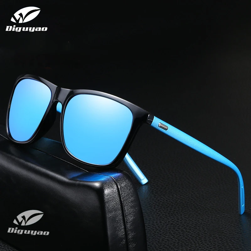 DIGUYAO классические мужские поляризованные солнцезащитные очки Квадратные женские мужские винтажные Роскошные брендовые дизайнерские модные солнцезащитные очки UV400