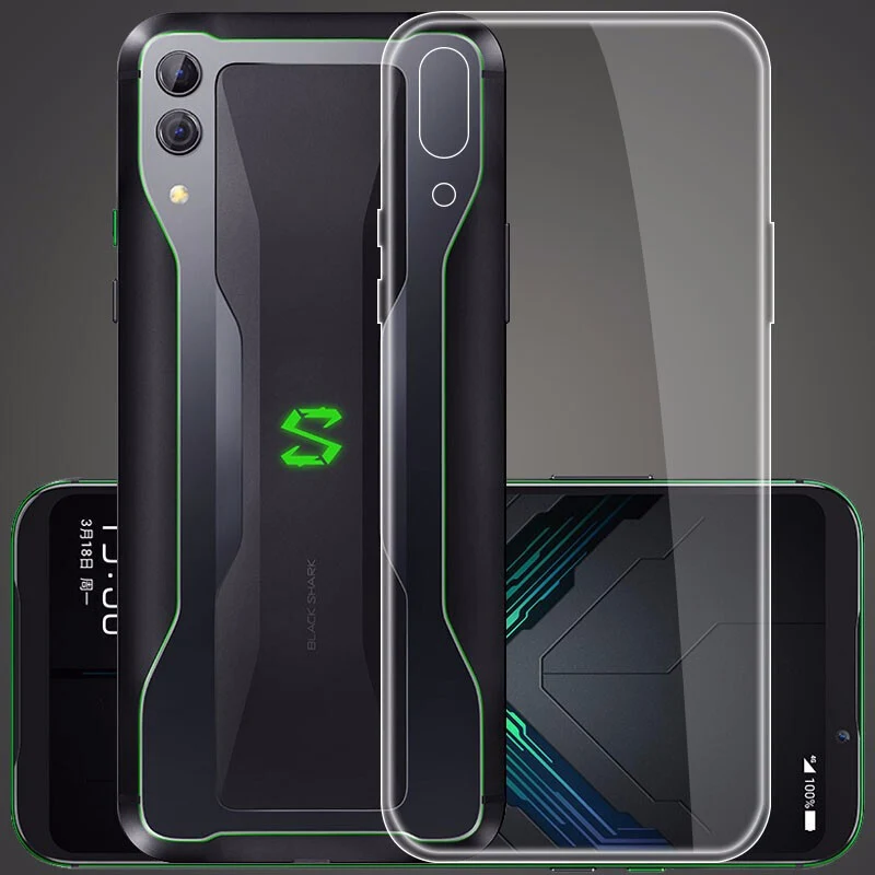 Прозрачный ТПУ чехол для Xiaomi Black Shark 2 3 Pro задняя крышка телефона 360 защитный