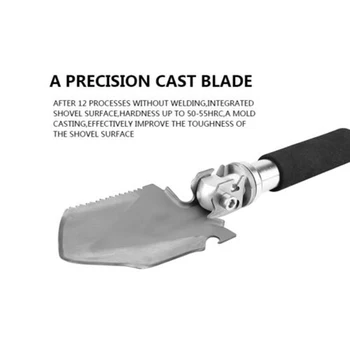 

Multifunctional Camping Shovel Portable Lightweight High Carbon Manganese Steel Outdoor Shovel