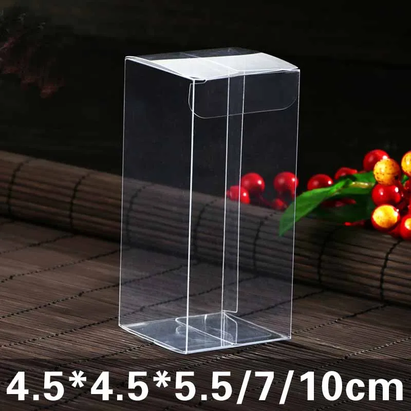 

clear plastic pvc box packing boxes for gifts/chocolate/candy/cosmetic/crafts square transparent pvc Box 20pcs pvc box in 2018
