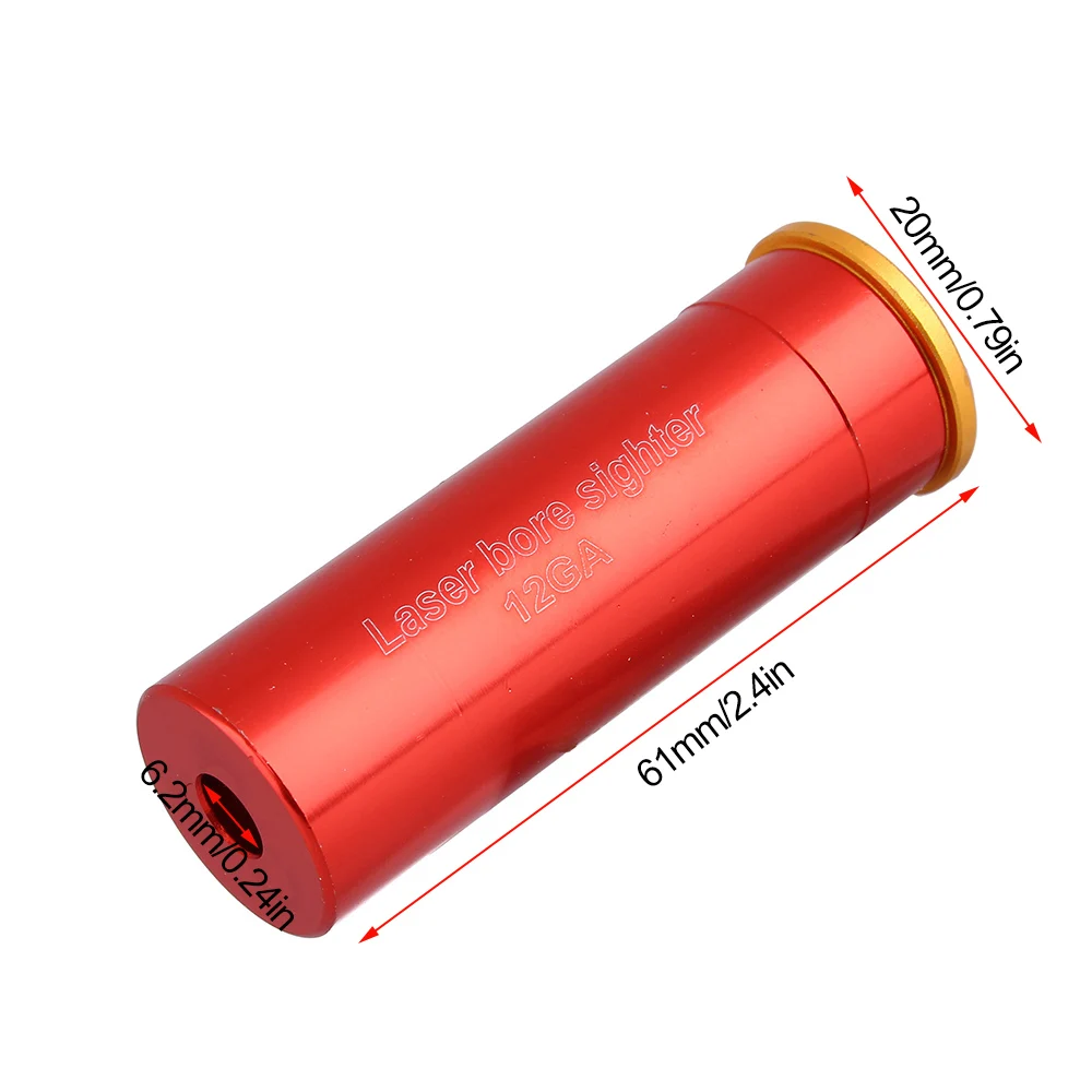Тактический 12 GA Red Dot лазерный Диаметр Sighter 12 Калибр Картридж пистолет Boresighter Военная Оптика прицел Sighter для охоты стрельба