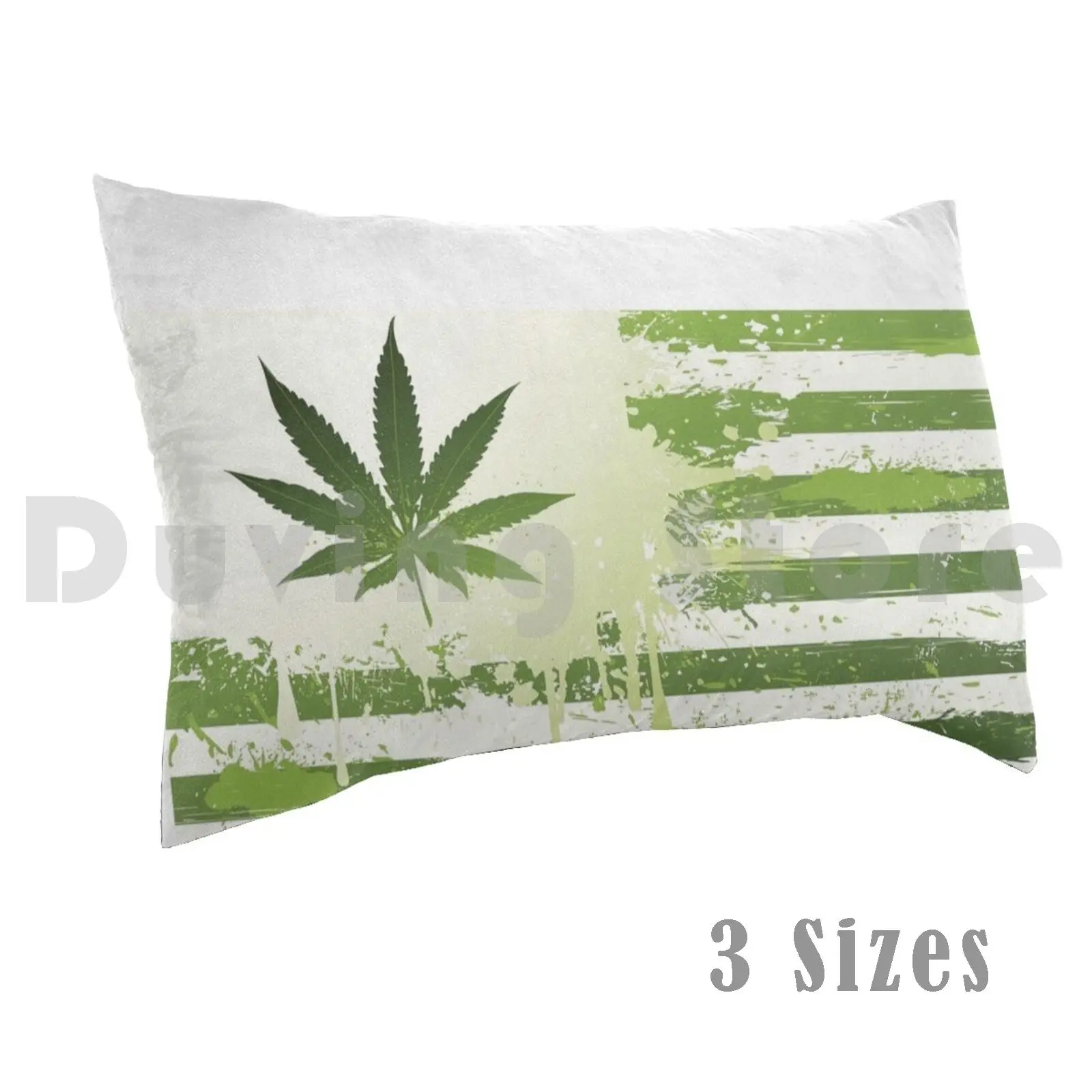 American Ganjubas Pillow Case Printed 50x75 Buzz Grass Drug Addict Flag Country Patriot | Дом и сад