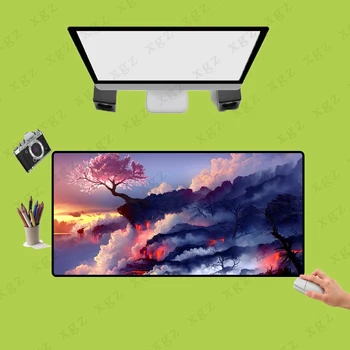 

XGZ Beautiful Sea of Clouds Large Mouse Pad Computer Gaming Mouse Pad Non-slip Rubber Belt Lock Side Table Mat Size Optional