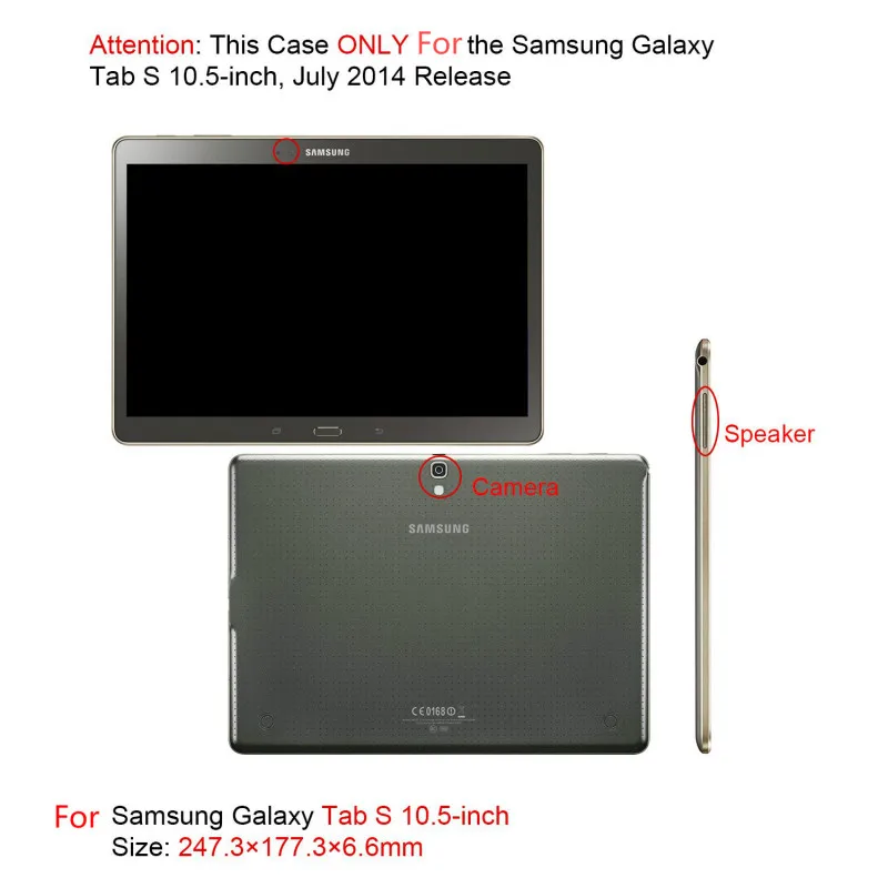 Tab S 10 5 SM T800 чехол с откидной крышкой и подставкой для 2014 Samsung Galaxy Tablet дюймов T805
