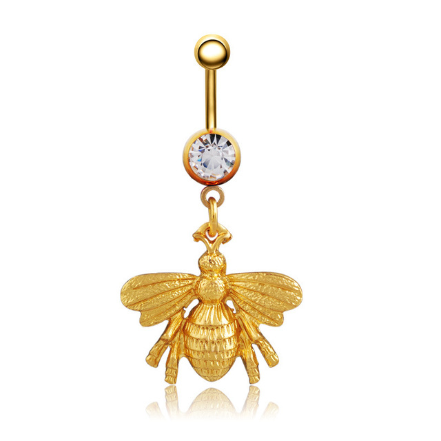 Belly Button Ring 14G Cute Fox Belly Ring Bunny Sexy Navel Piercing Rabbit Belly Bar Elephant Ombligo Pircing Owl Cat