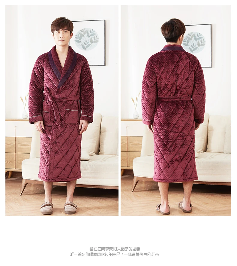 2019 новые мужские халаты зимние roupao de banho теплый халат мужские высококачественные серые бархатные хлопковые мягкие брендовые пижамы