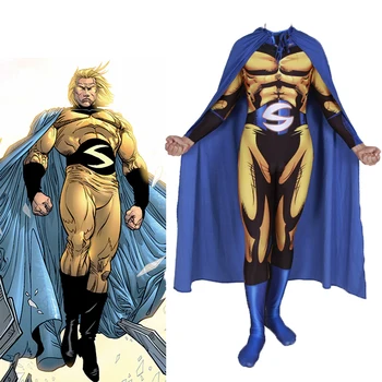 

Adult Kids Sentry Death Knight Cosplay Costume Zentai Superhero Bodysuit Suit Jumpsuits Cloak for Halloween party event