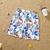 Family Matching Swimsuits Floral Printed Mom And Me Swimwear Women Girl Bathing Suits Men Boy Trunks Couples Holiday Beachwear 6