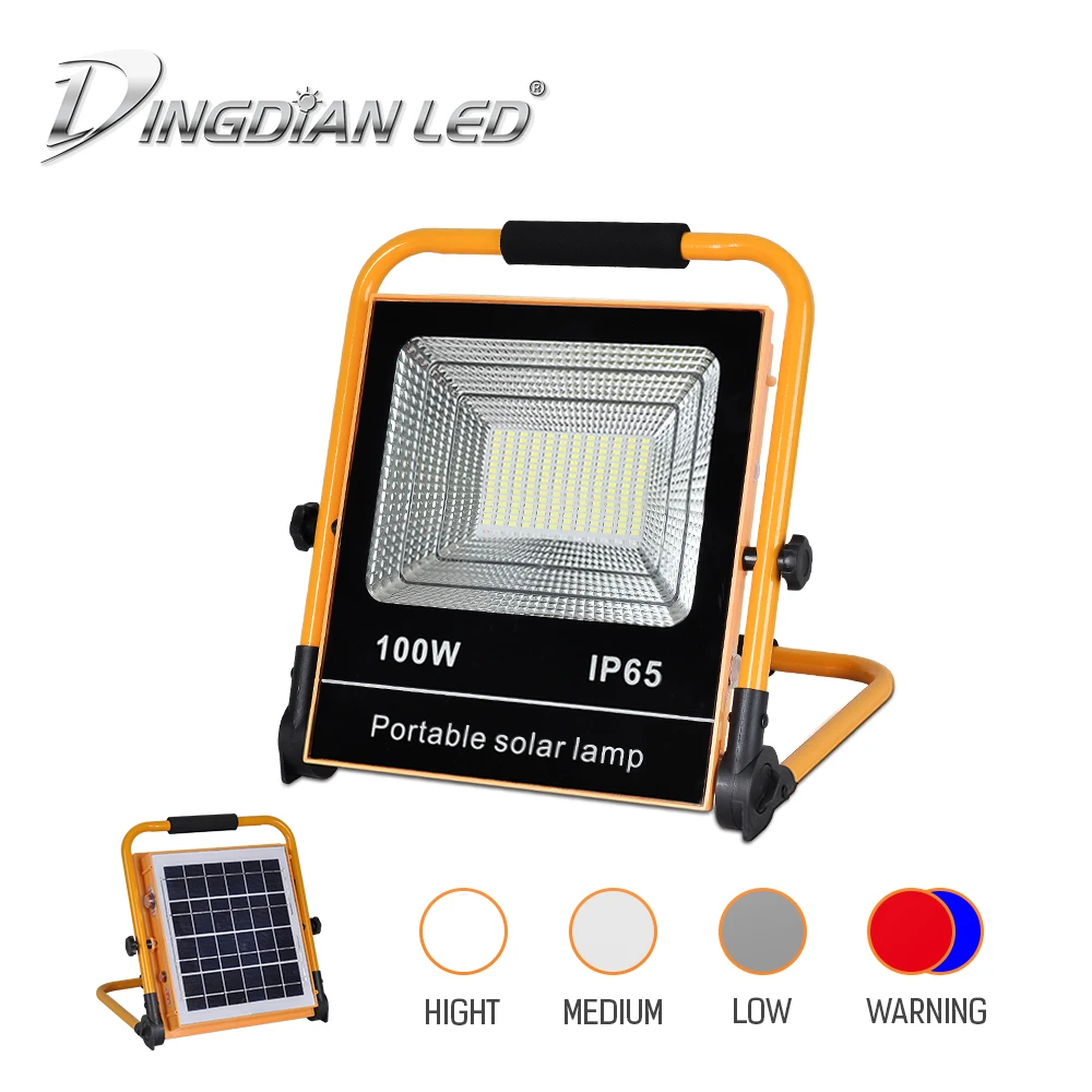 50 W/100 W Portable Solar LED Overstroming Licht Solar Oplaadbare Straat Lamp Waterdicht Outdoor Solar Spot Light Waarschuwing LED Powerbank 50 W/100 W Portable Solar LED Overstroming Licht Solar Oplaadbare Straat Lamp Waterdicht Outdoor Solar Spot Light Waarschuwing LED Powerbank