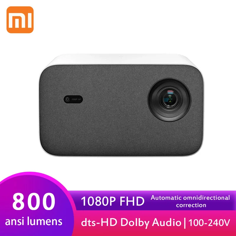 Мини-проектор Xiaomi Mijia 2 домашний кинотеатр 1080P 800 ANSI люменов MIUI компактный |