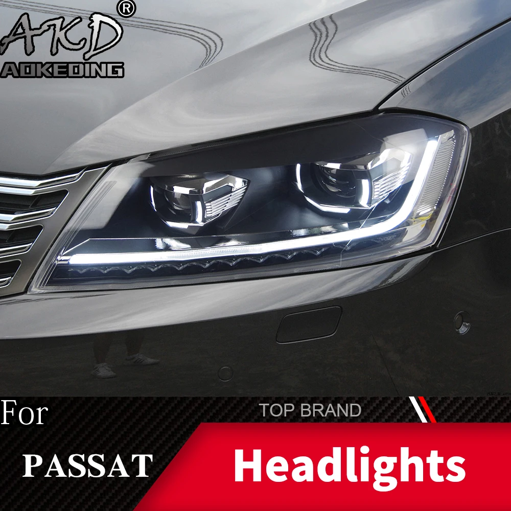 Головной фонарь для автомобиля VW Passat B7 2012- Magotan фары Противотуманные фары Дневные ходовые огни DRL H7 светодиодный биксеноновый аксессуар для лампочки
