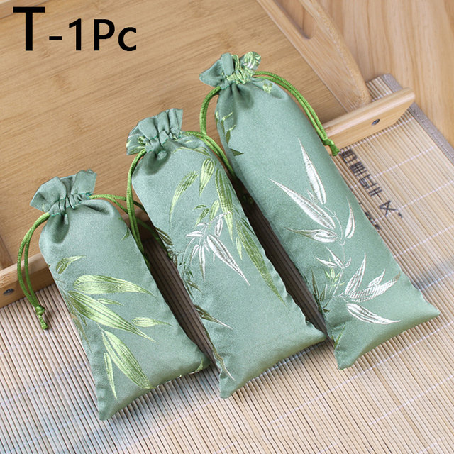 Embroidery Satin Drawstring Gift Bag Silk Jewelry Packaging Bags Christmas Wedding Gift Decor Pouches