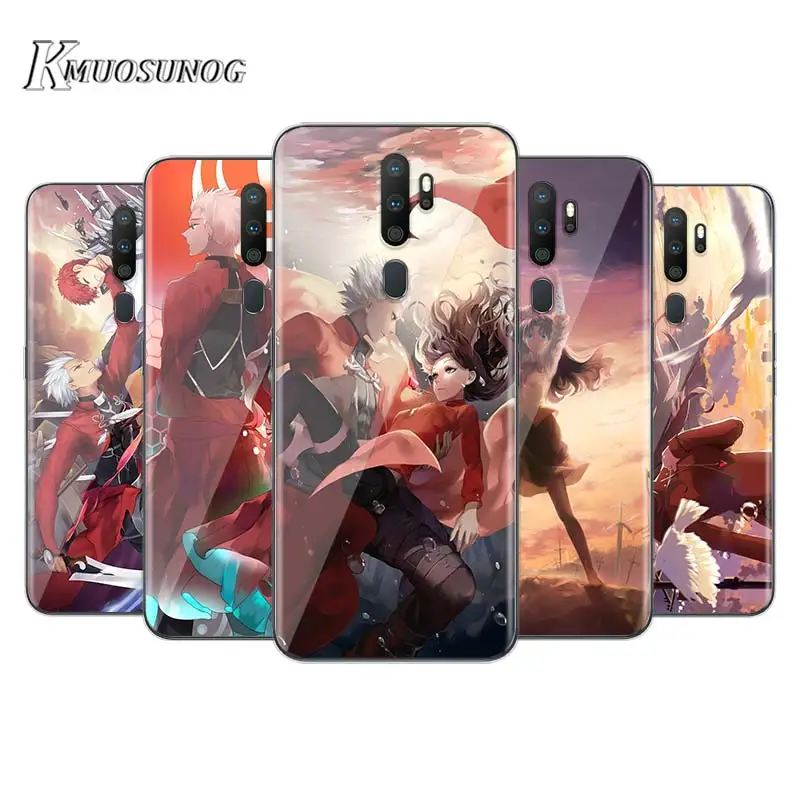 

For OPPO A5 A9 2020 F7 Phone Case Fate Stay Night for OPPO Reno 2 Z 2Z 2F 3 4 Pro 5G Soft TPU Phone Cover