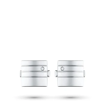 

Cufflinks in silver with diamond e0601zp01181500