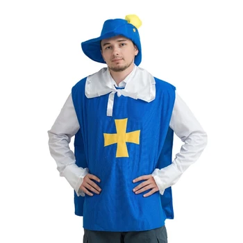 

Carnival costume "Musketeer", size 52-54, height 170-175 cm, color blue