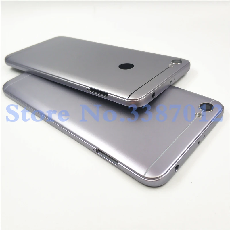 10Pcs New Battery Door For Xiaomi Redmi Note 5A / Note 5A Prime Back Cover Housing Case With Power Volume Buttons+Camera lenses