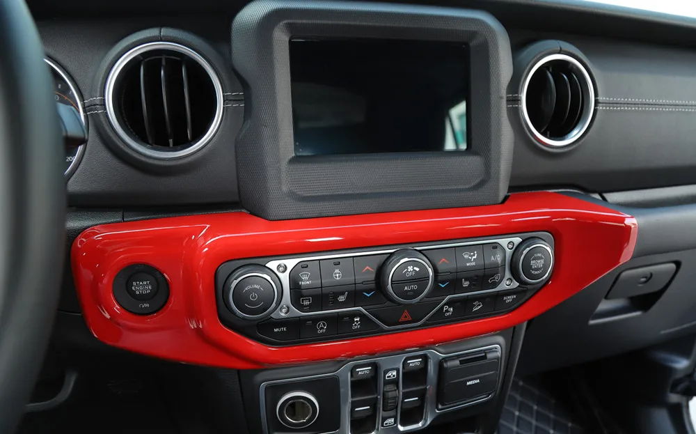 Салонные молдинги Sansour для Jeep JL, автомобильная панель кондиционера для Jeep Wrangler JL, автомобильные аксессуары
