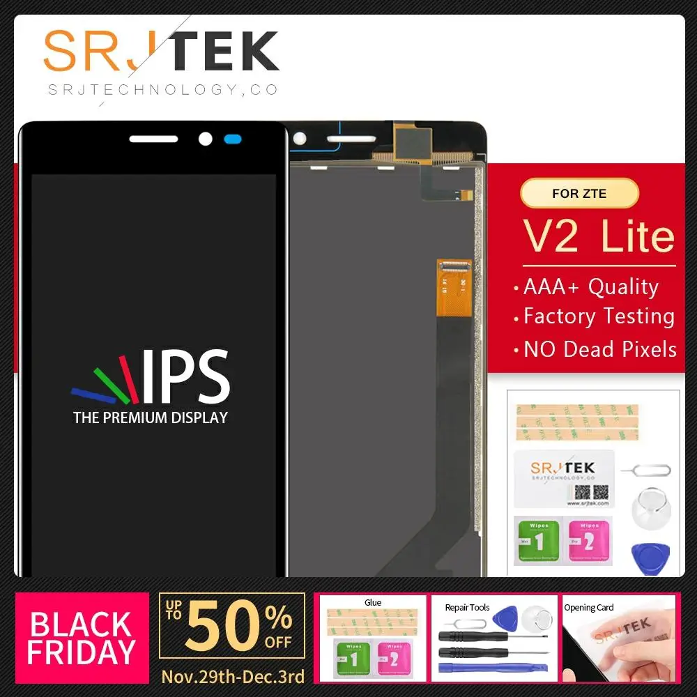 Srjtek 5 0 &quotдля zte Blade Q Maxi V2 Lite A450 ЖК-дисплей сенсорный экран дигитайзер сенсор сборка