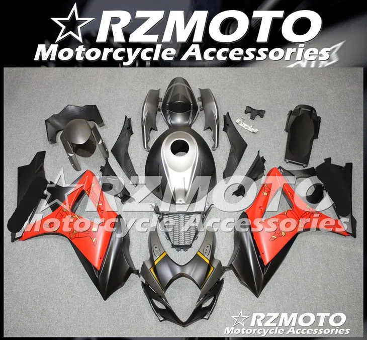 ABS мотоцикл обтекатель комплект для SUZUKI GSXR1000 K7 2007-2008 год кузов литьевая форма Магазин № 1086