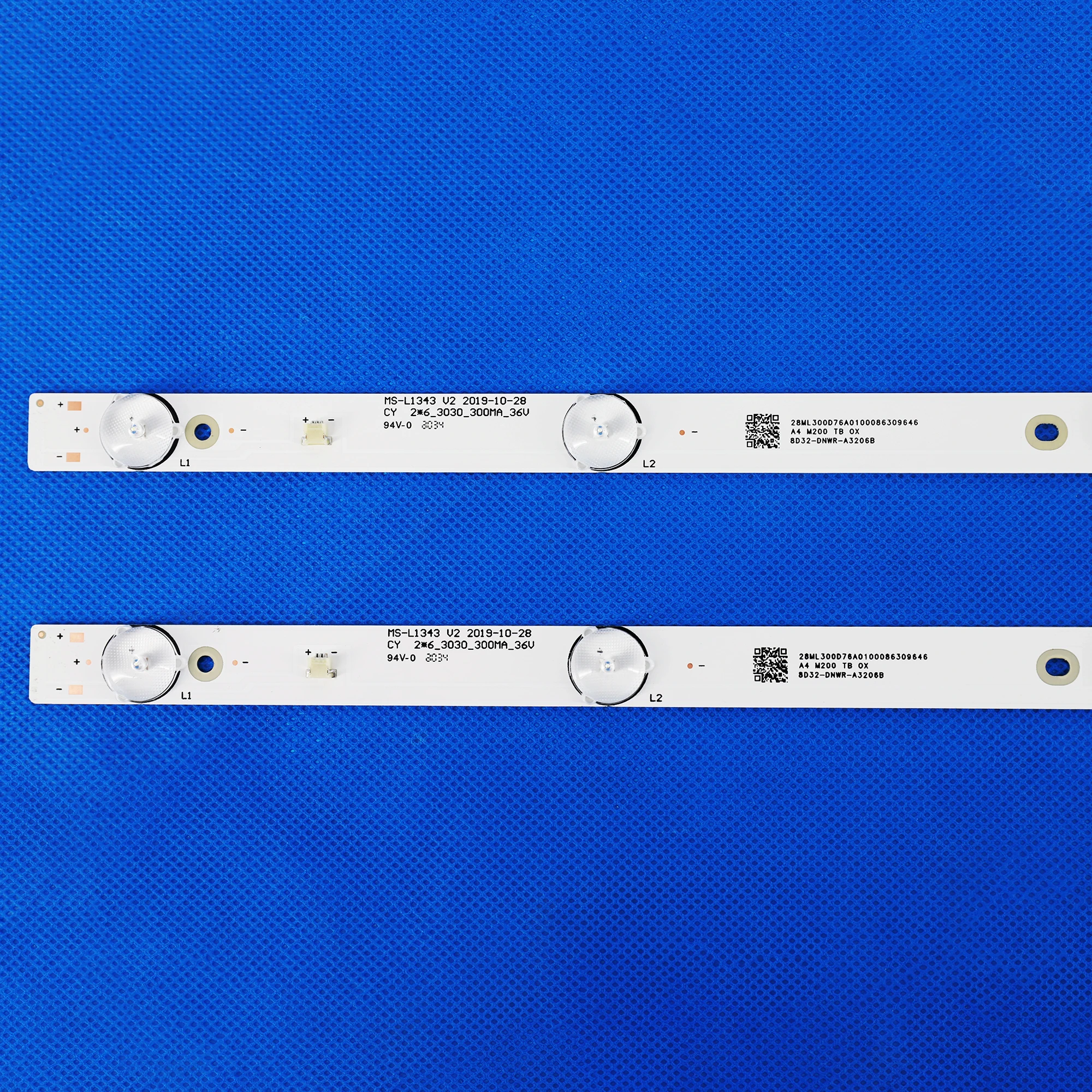 Led Backlight Strip para 32 Polegadas Jl.d32061330081as-m Fzd-03 E348124 Ms-l1343 L2202 L1074 v2 263030-300ma-36v Novo 10 Pcs 6led