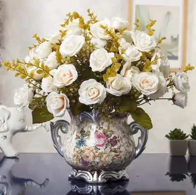 Blumenvasen Wazony Ozdobne, золотые керамические украшения, современные аксессуары для украшения дома, Современная ваза для цветов